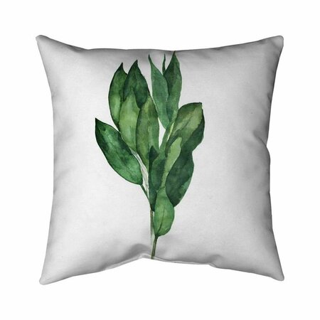 FONDO 26 x 26 in. Bay Leaves Bundle-Double Sided Print Indoor Pillow FO2779294